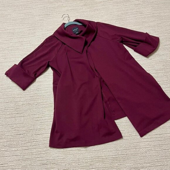 Insight | Jackets & Coats | Insight 34 Sleeve Cloak Swing Coat Burgundy ...